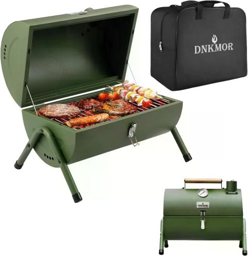 Portable Charcoal Grill, Tabletop Outdoor Barbecue Smoker, Small BBQ Grill for Outdoor Cooking Backyard Camping Picnics Beach Portable Charcoal Grill, Tabletop Outdoor Barbecue Smoker, Small BBQ Grill for Outdoor Cooking Backyard Camping Picnics Beach